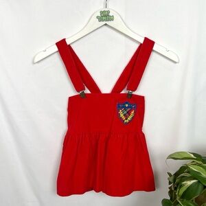 Vintage Corduroy Overall Skirt